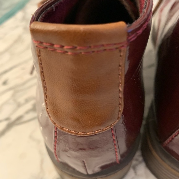 Burgundy Laced Ankle Boots 39 - Picture 11 of 15